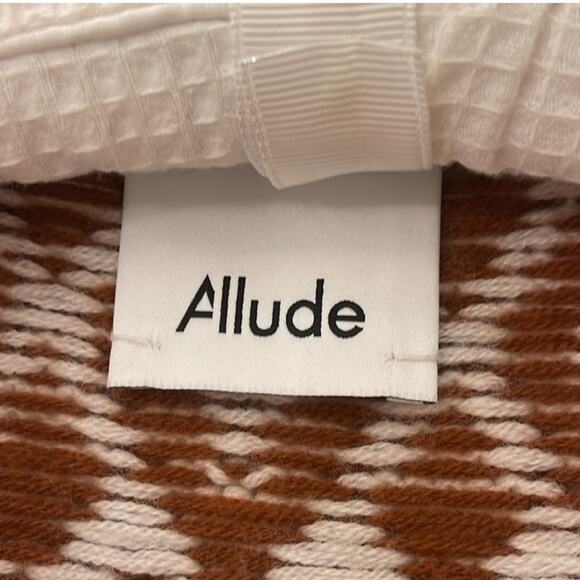 Allude Jardín De Orangers Wool And Cashmere Fair Isle Cardigan - Picture 6 of 8